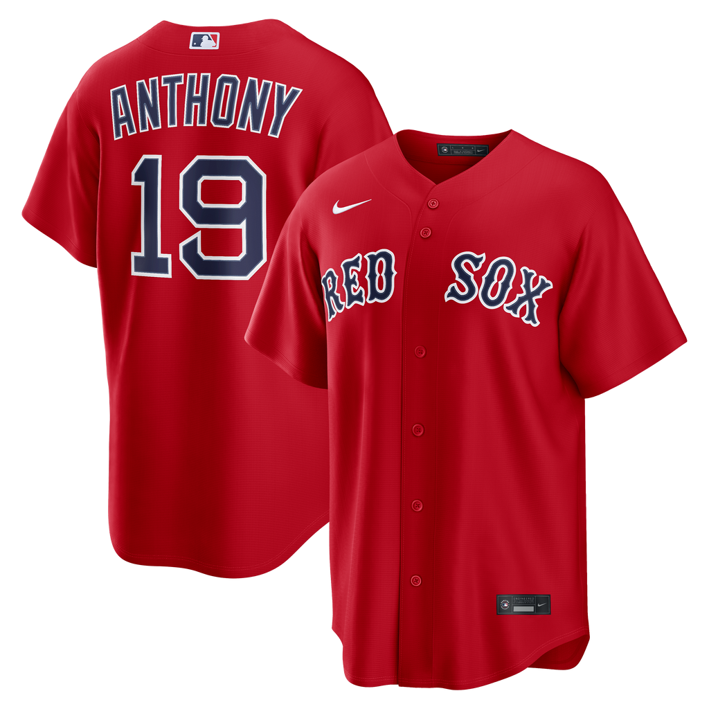 Men's Boston Red Sox Roman Anthony Nike Red Alternate Replica Jersey - 2