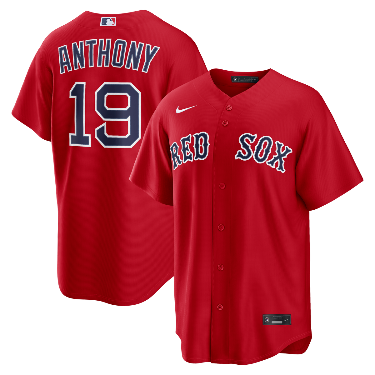 Men's Boston Red Sox Roman Anthony Nike Red Alternate Replica Jersey