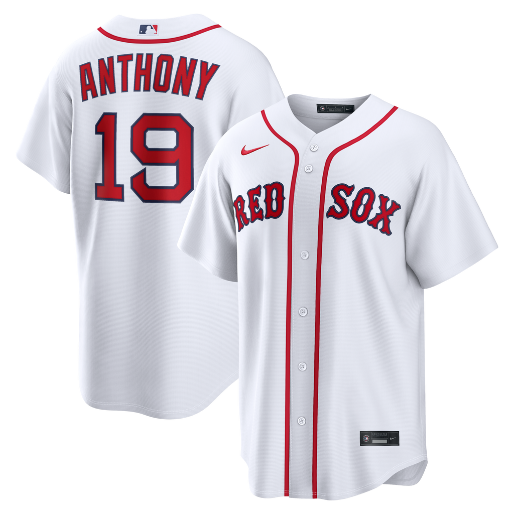 Men's Boston Red Sox Roman Anthony Nike White Home Replica Jersey