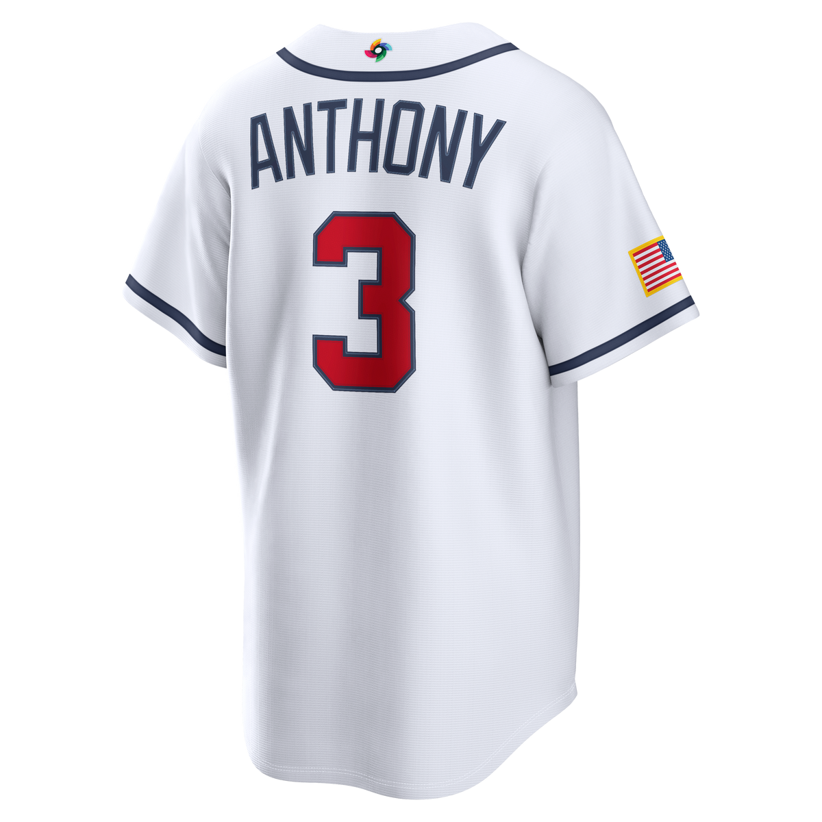 Men's USA Baseball Roman Anthony Nike White 2026 World Baseball Classic Home Stadium Jersey - 4