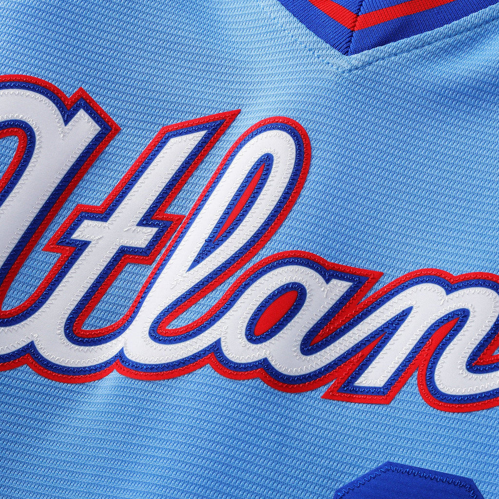 Men's Atlanta Braves Ronald Acuña Jr. Nike Powder Blue 2026 City Connect Stadium Jersey - 5