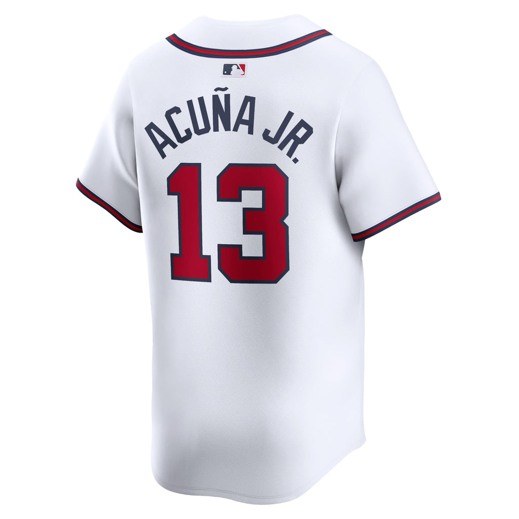 Men's Atlanta Braves Ronald Acuña Jr. Nike White Home Limited Player Jersey - 4