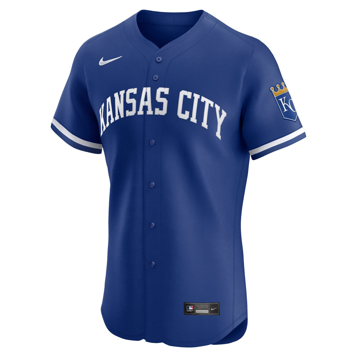Men's Kansas City Royals Nike Royal Alternate 2 Elite Jersey - 3