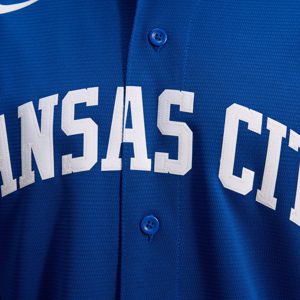 Men's Kansas City Royals Nike Royal Alternate Replica Team Jersey - 9