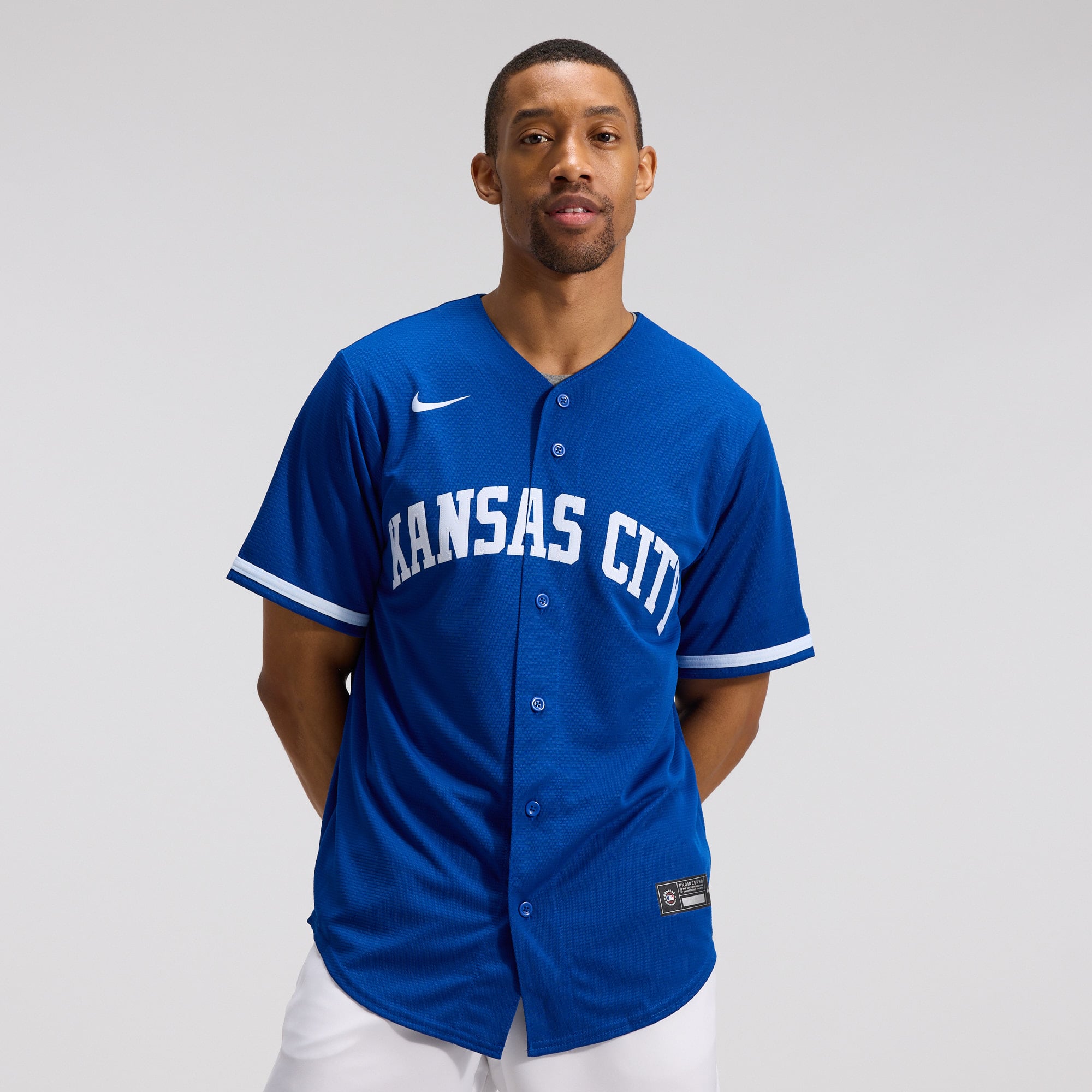 Men's Kansas City Royals Nike Royal Alternate Replica Team Jersey - 2