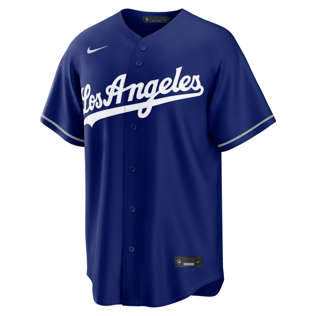 Men's Los Angeles Dodgers Nike Royal Alternate Replica Custom Jersey - 3