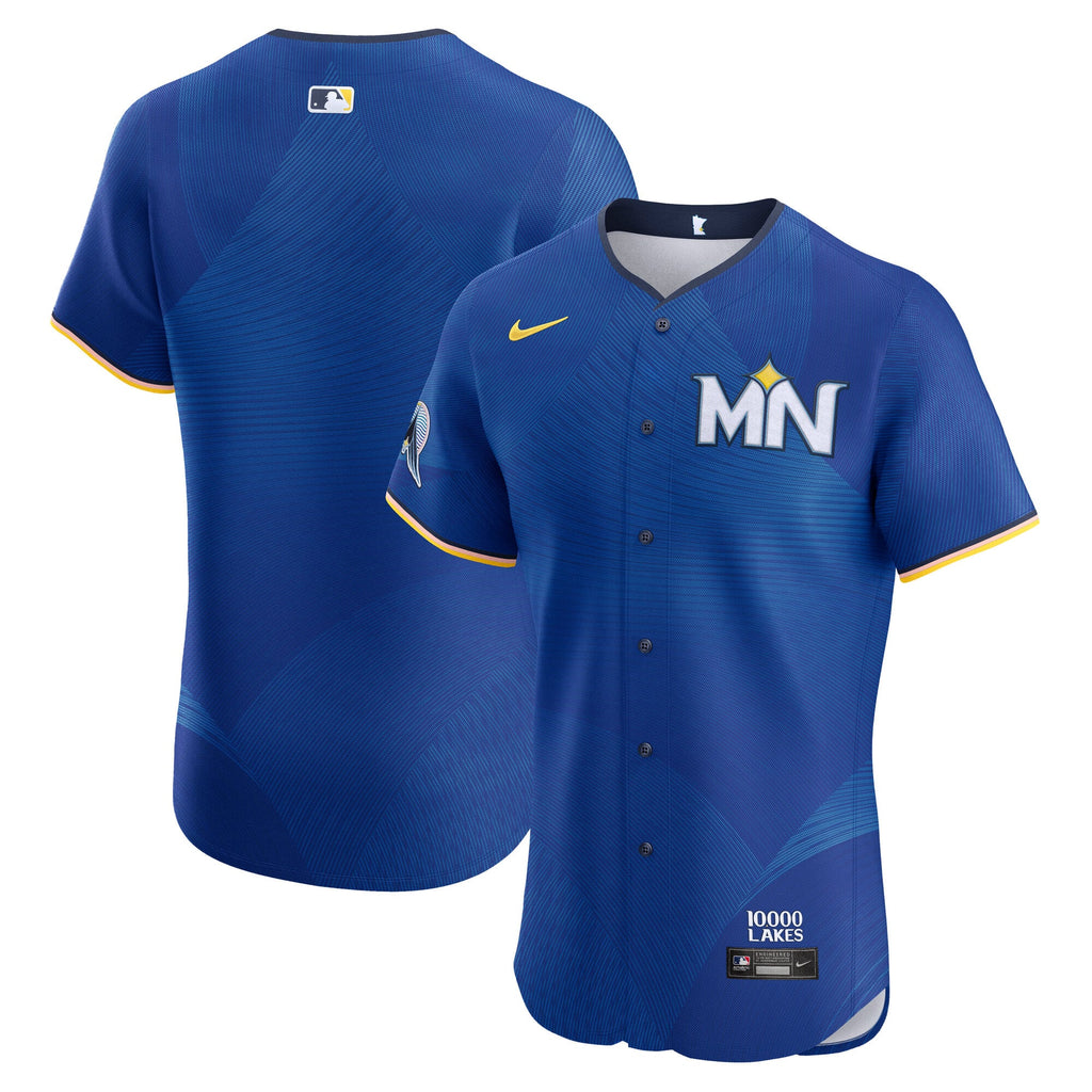 Men's Minnesota Twins Nike Royal City Connect Elite Jersey - 2