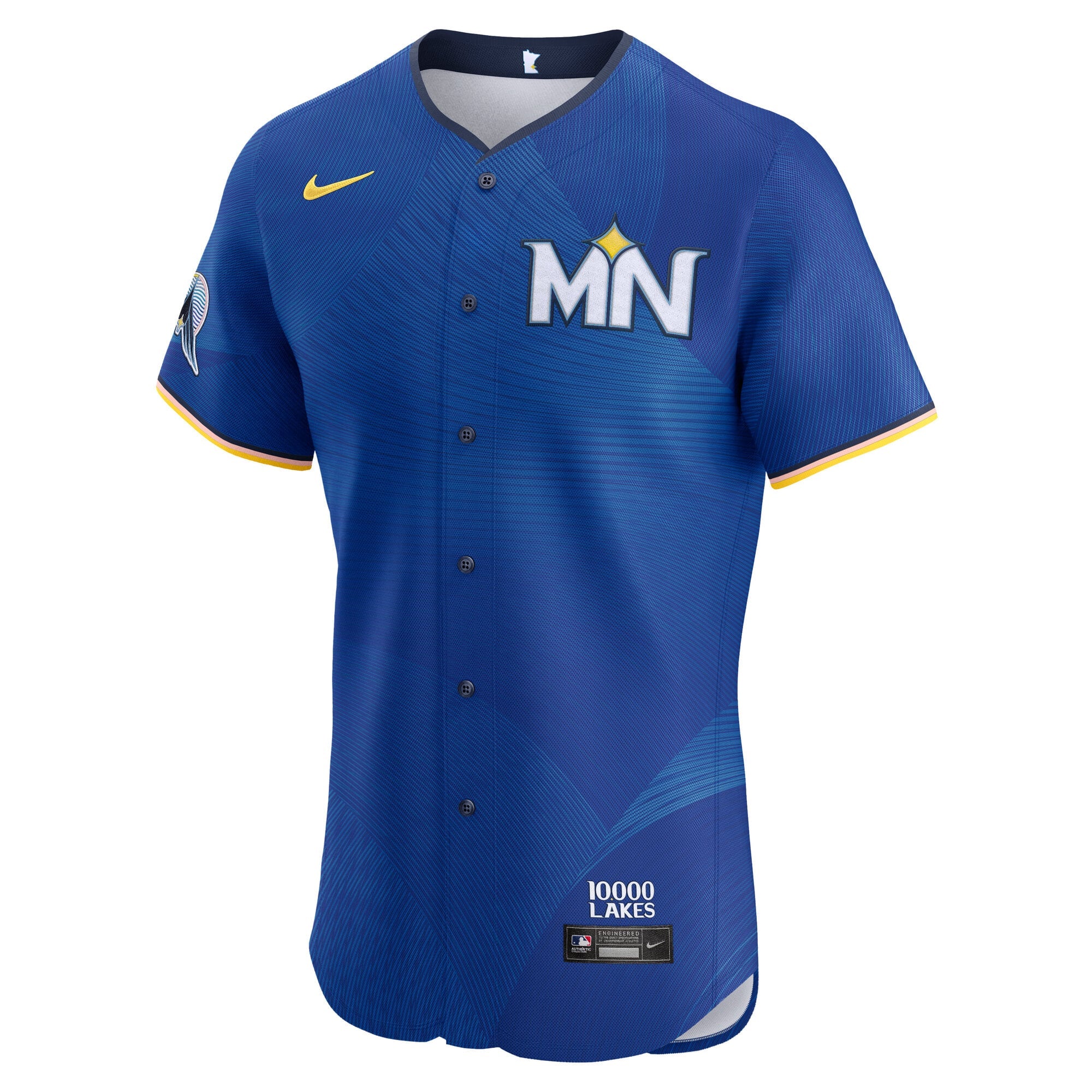 Men's Minnesota Twins Nike Royal City Connect Elite Jersey - 3