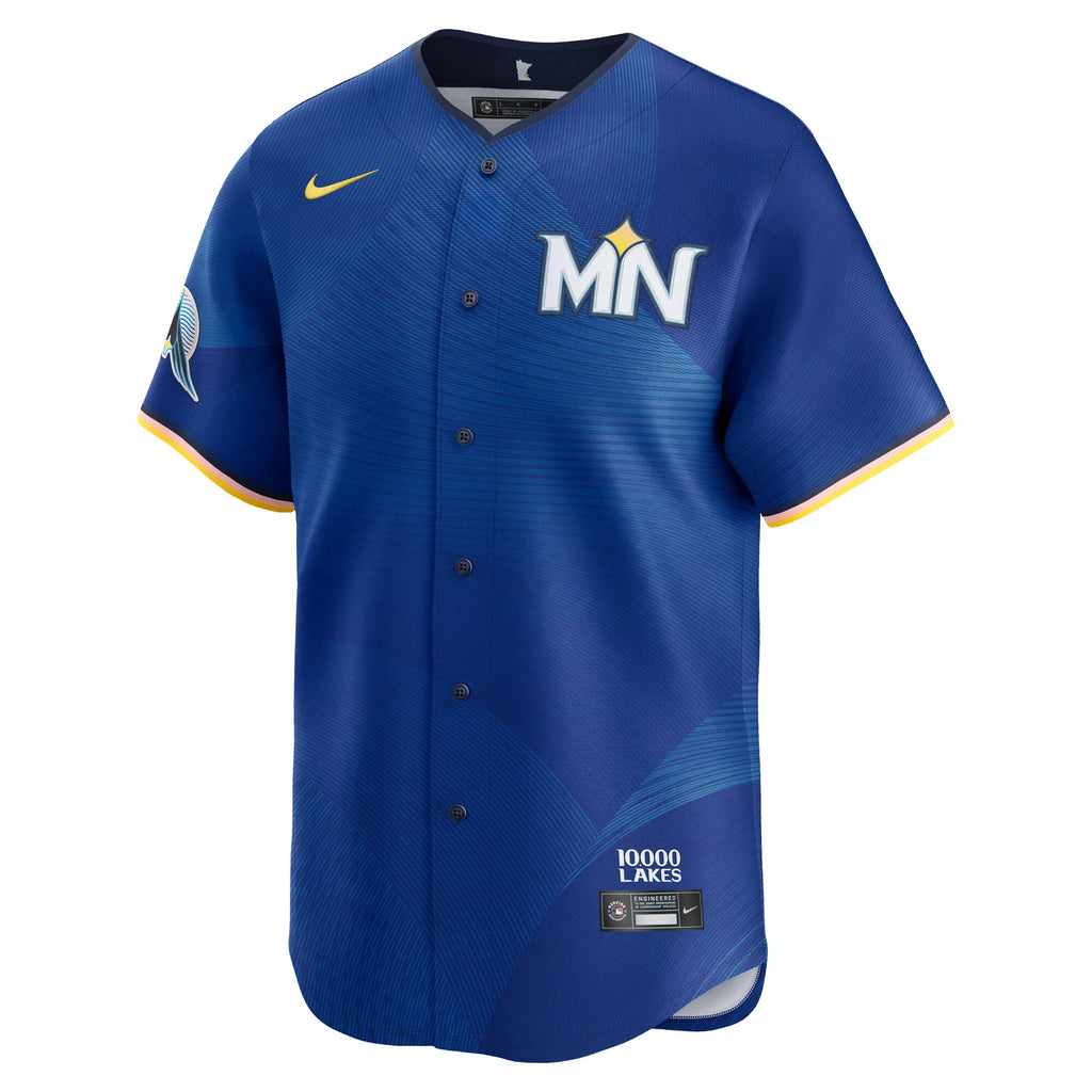 Men's Minnesota Twins Nike Royal City Connect Limited Jersey - 6