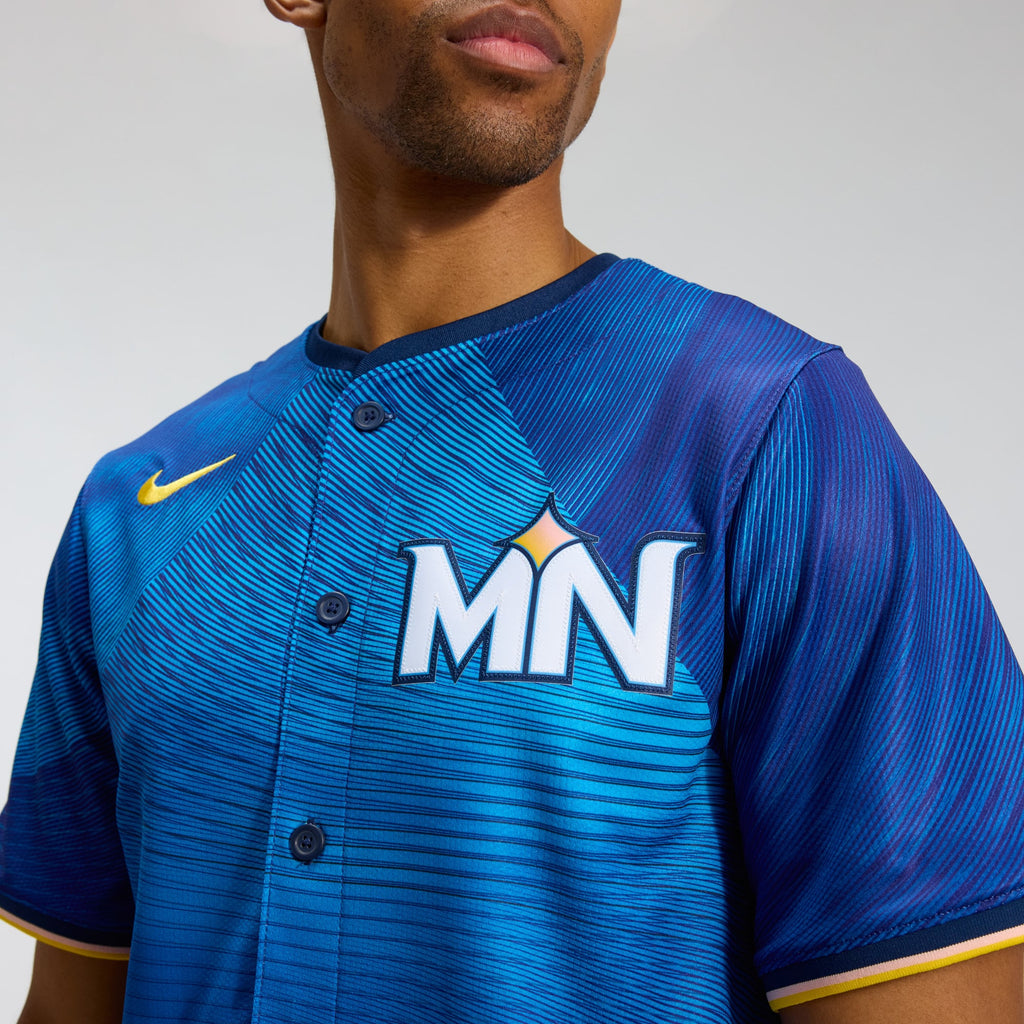 Men's Minnesota Twins Nike Royal City Connect Limited Jersey - 9