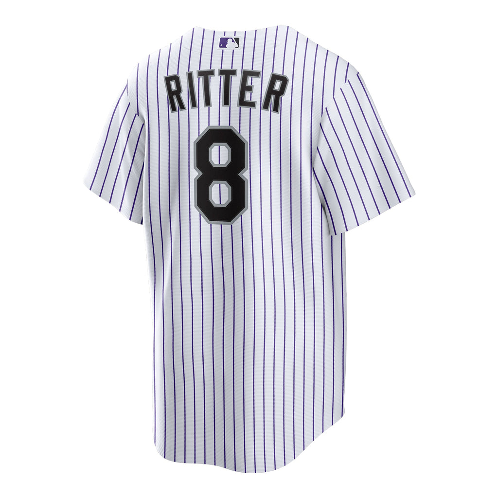 Men's Colorado Rockies Ryan Ritter Nike White Home Replica Jersey - 4