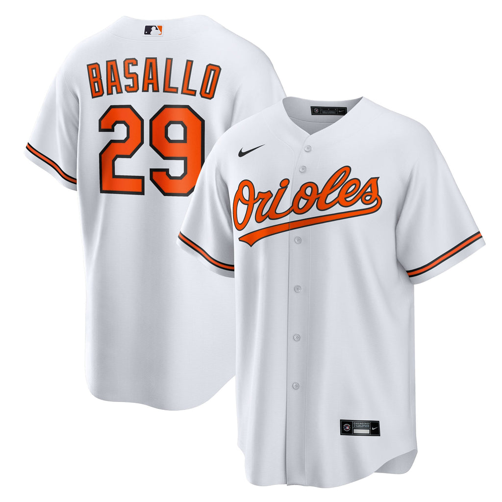 Men's Baltimore Orioles Samuel Basallo Nike White Replica Player Jersey