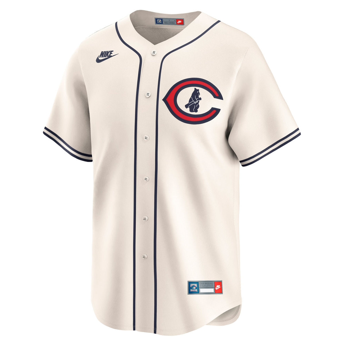 Men's Chicago Cubs Seiya Suzuki Nike Cream Throwback Cooperstown Collection Limited Jersey - 3