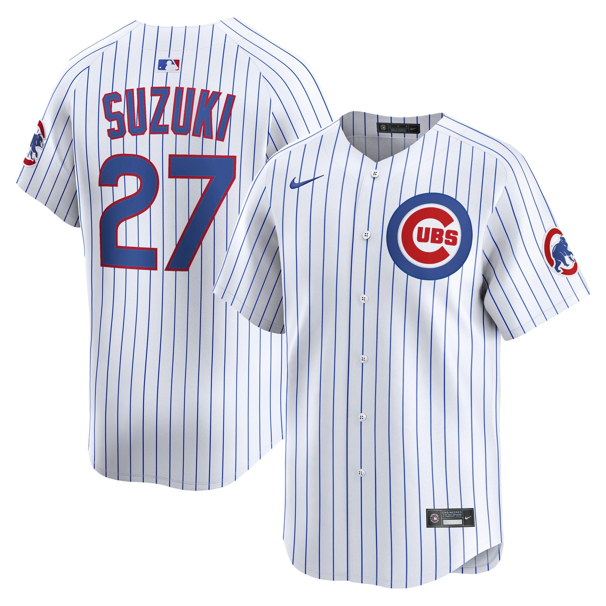 Men's Chicago Cubs Seiya Suzuki Nike White Home Limited Player Jersey - 2