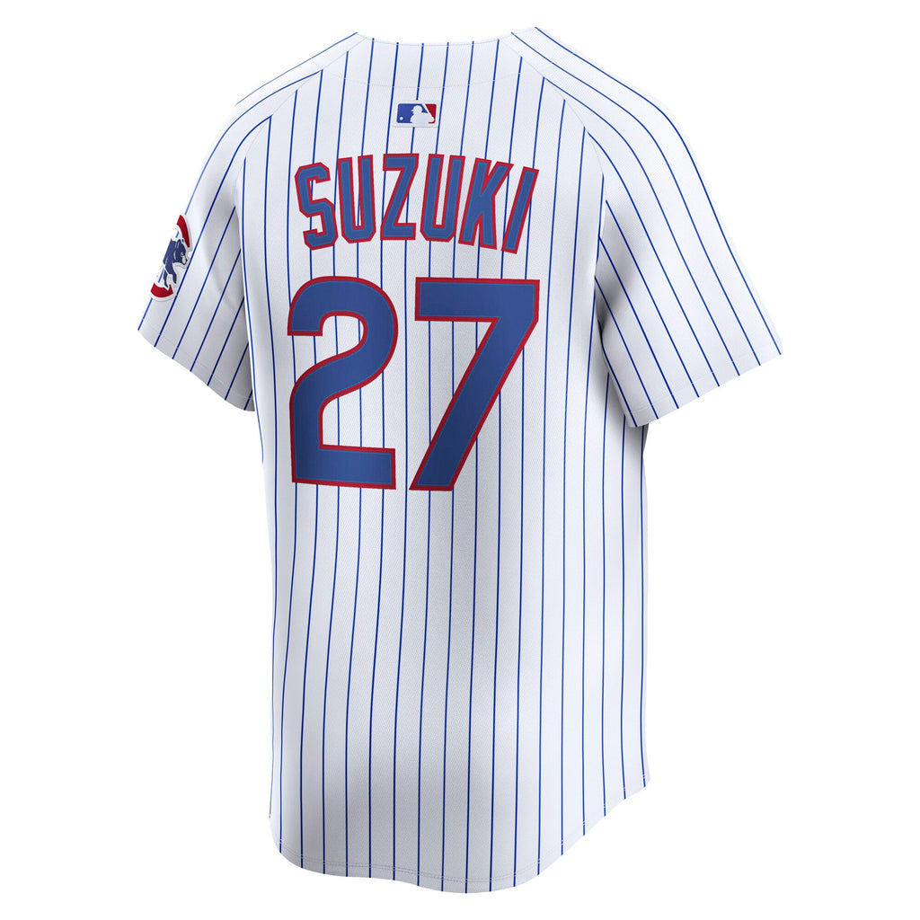 Men's Chicago Cubs Seiya Suzuki Nike White Home Limited Player Jersey - 4