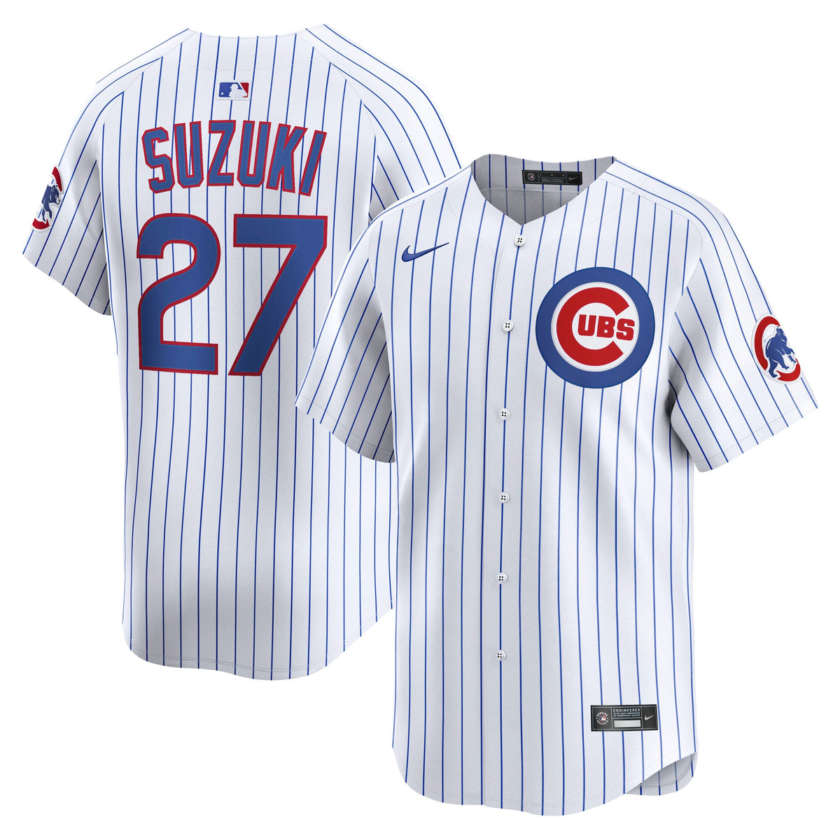 Men's Chicago Cubs Seiya Suzuki Nike White Home Limited Player Jersey