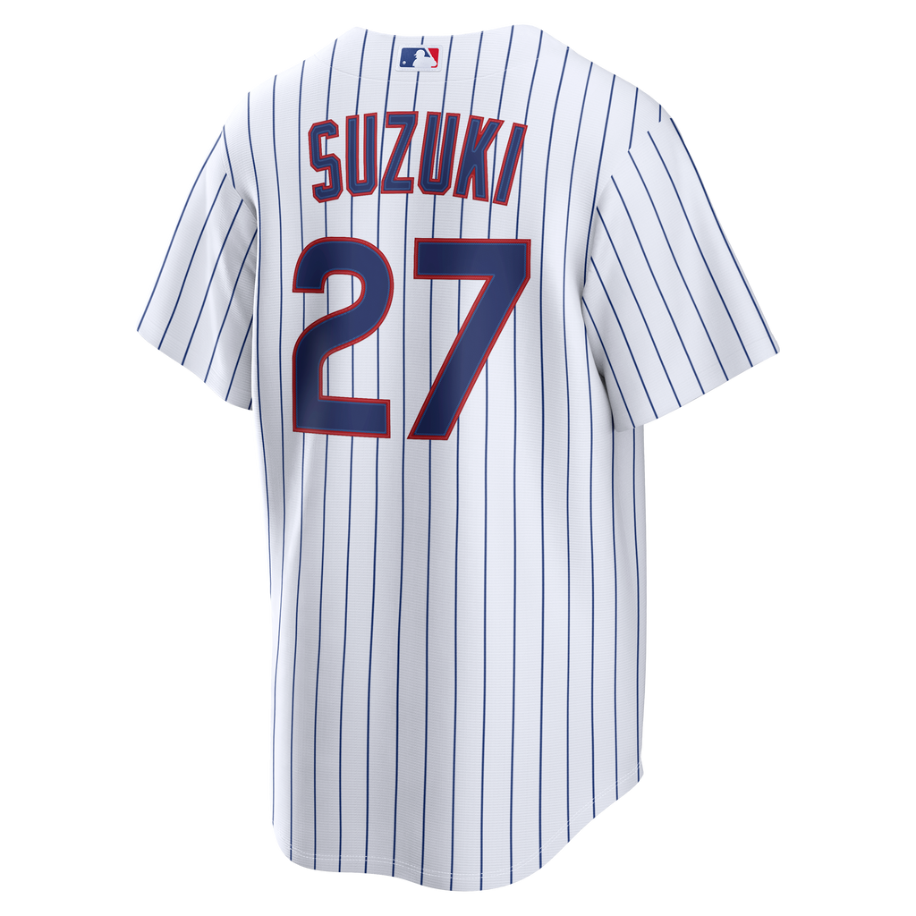Men's Chicago Cubs Seiya Suzuki Nike White Home Replica Jersey - 4