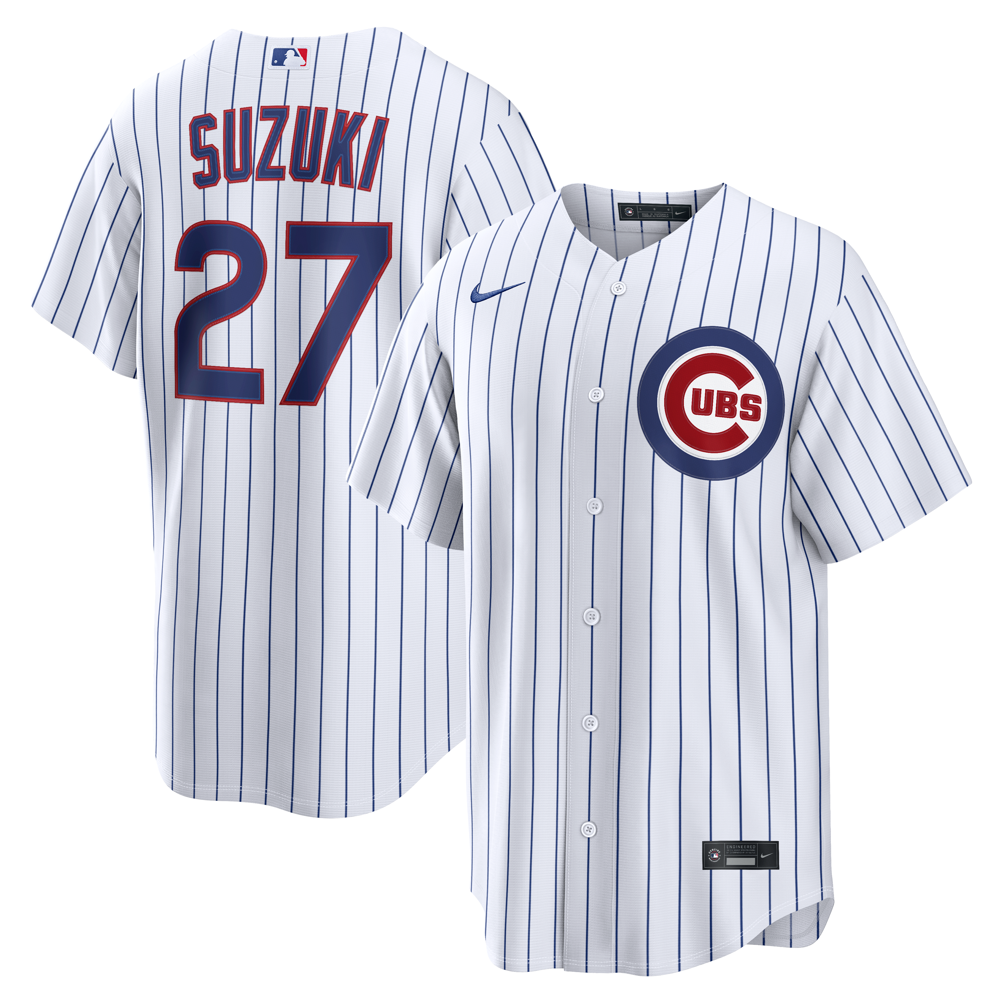 Men's Chicago Cubs Seiya Suzuki Nike White Home Replica Jersey