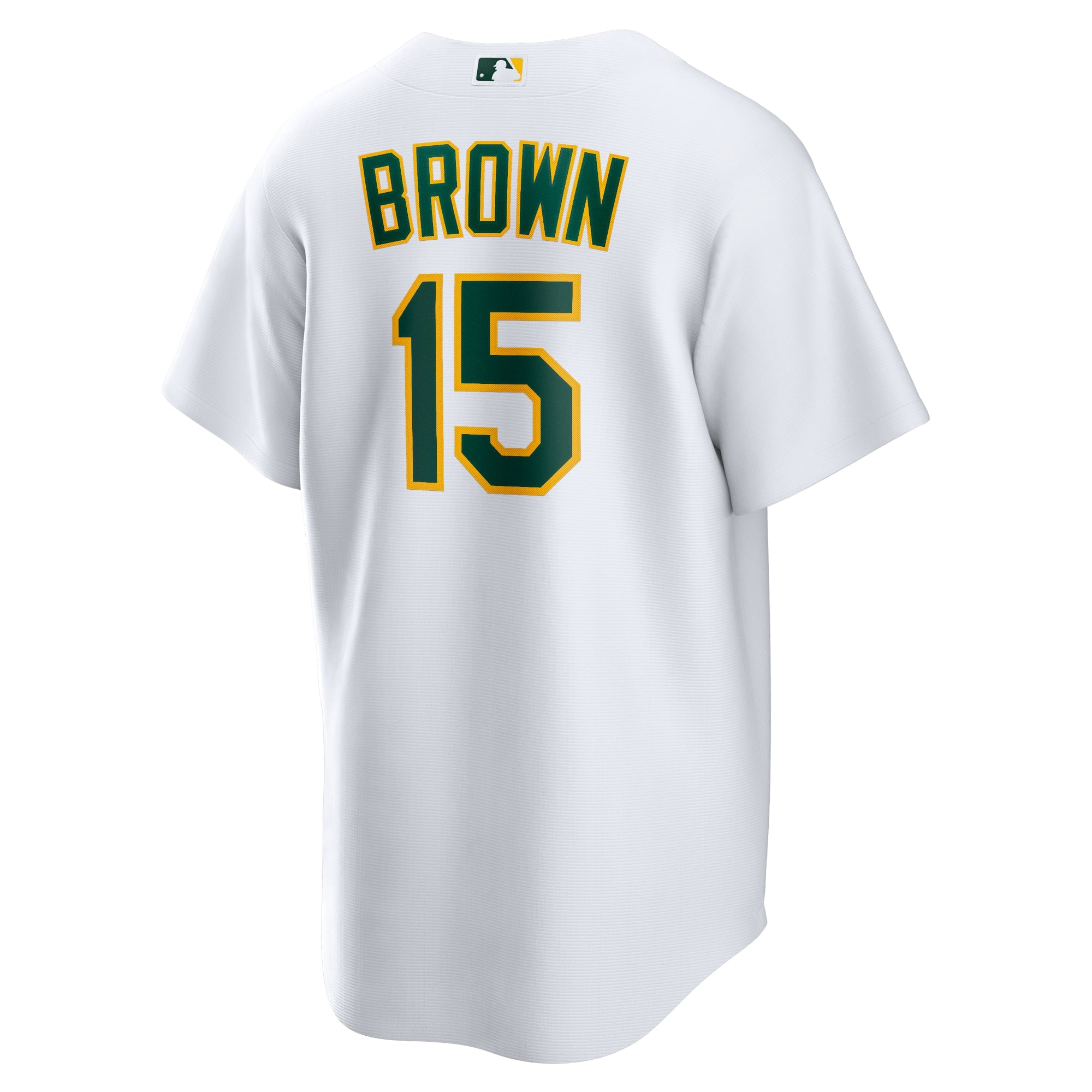 Men's Athletics Seth Brown Nike White Home Replica Jersey - 4
