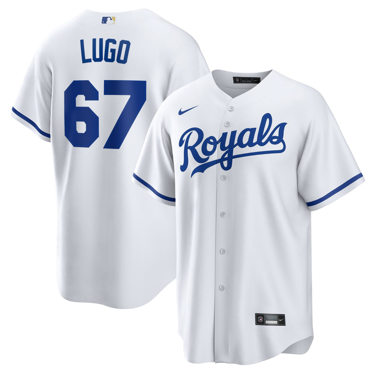 Men's Kansas City Royals Seth Lugo Nike White Home Replica Jersey - 2
