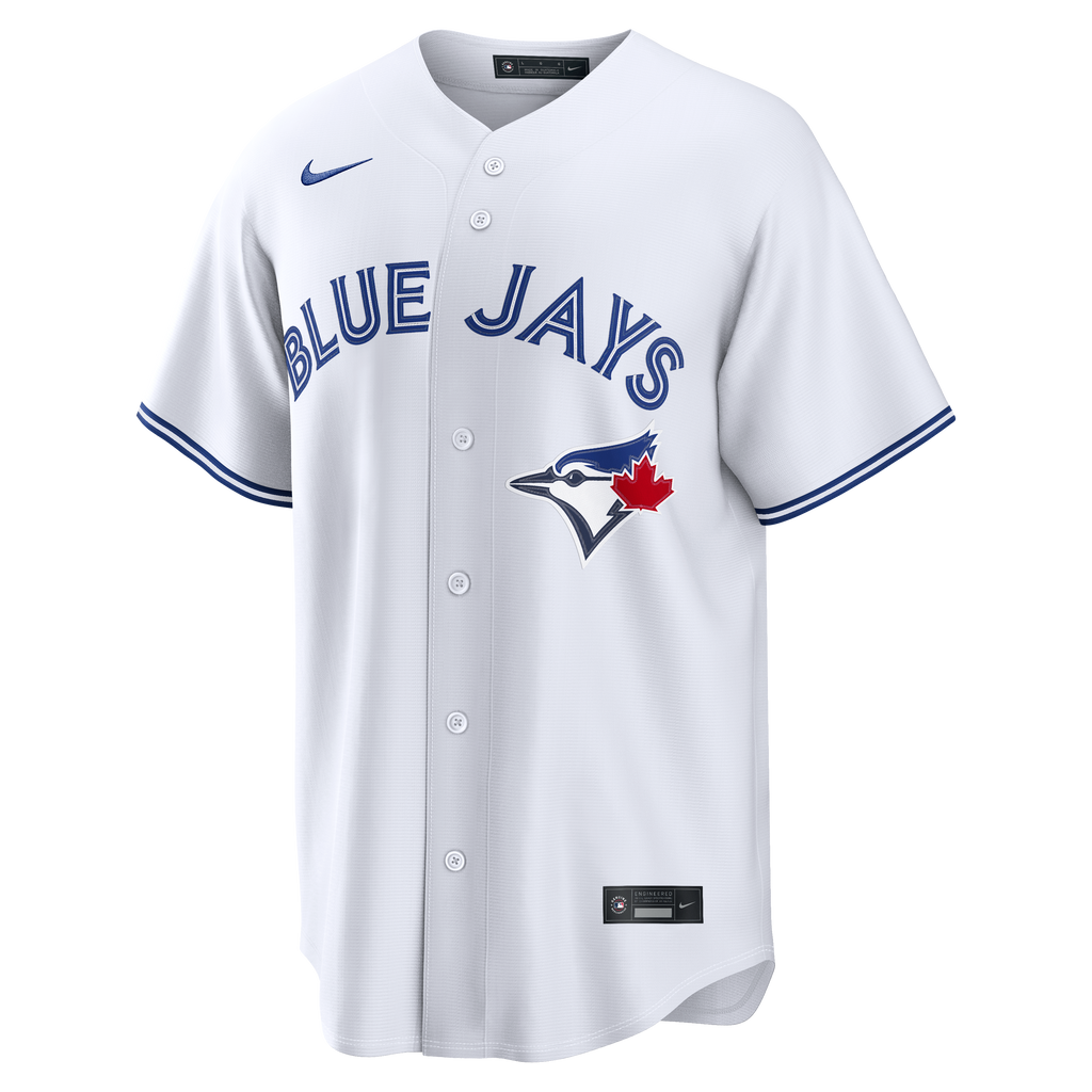 Men's Toronto Blue Jays Shane Bieber Nike White Home Replica Jersey - 3