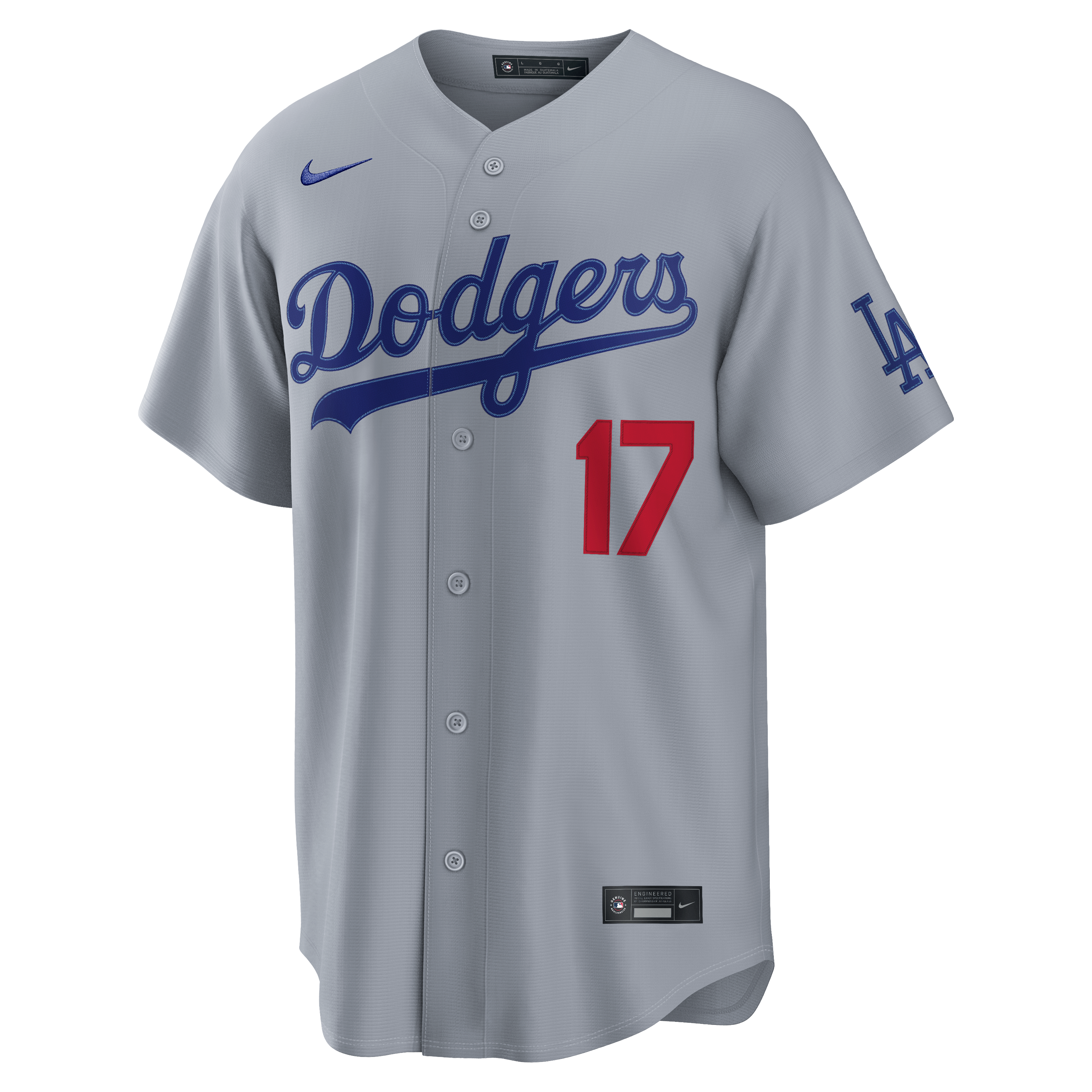 Men's Los Angeles Dodgers Shohei Ohtani Nike Gray Road Stadium Jersey - 3