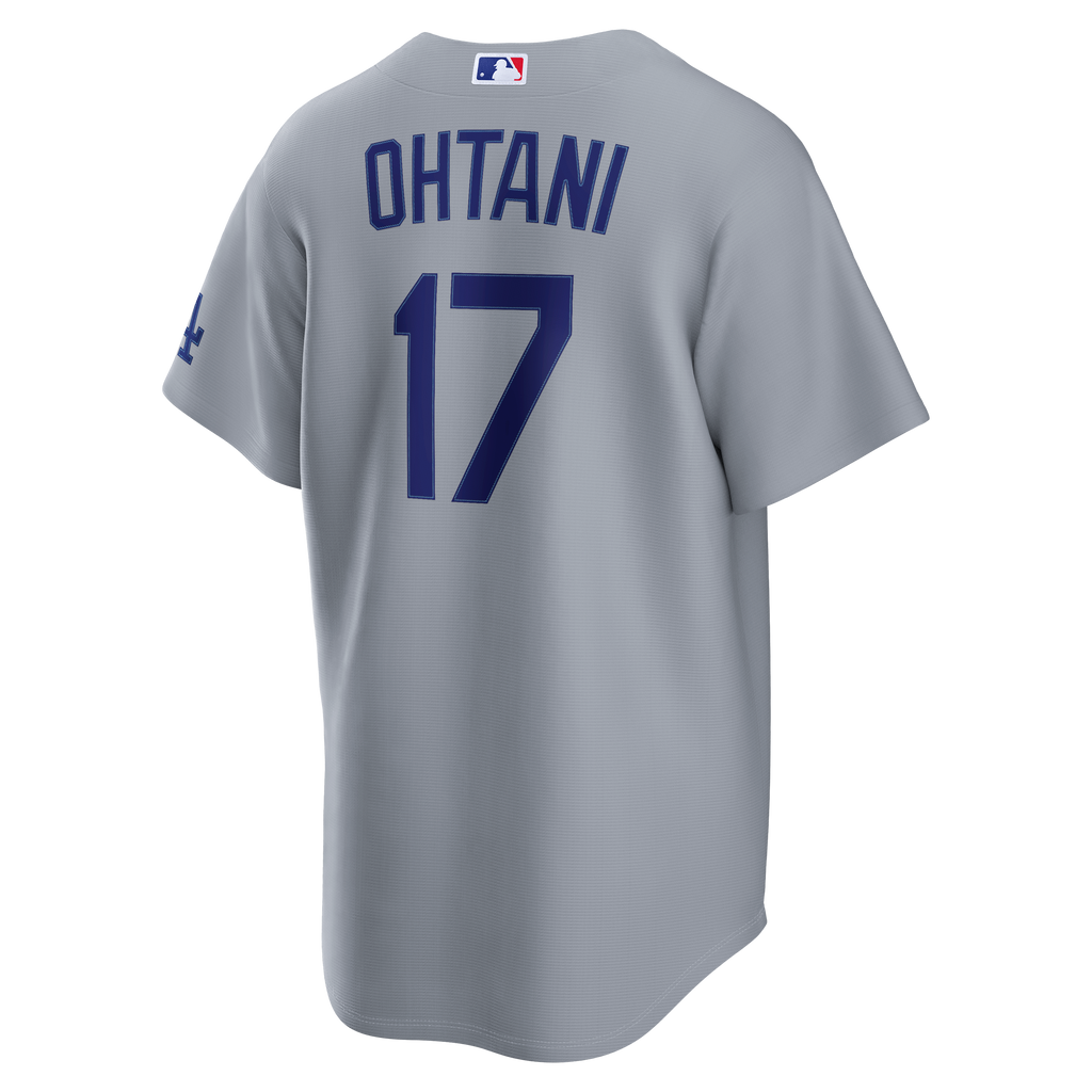 Men's Los Angeles Dodgers Shohei Ohtani Nike Gray Road Stadium Jersey - 4