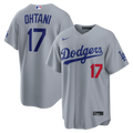 Men's Los Angeles Dodgers Shohei Ohtani Nike Gray Road Stadium Jersey