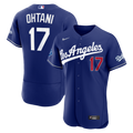 Men's Los Angeles Dodgers Shohei Ohtani Nike Royal Alternate Authentic Sponsor Patch Jersey