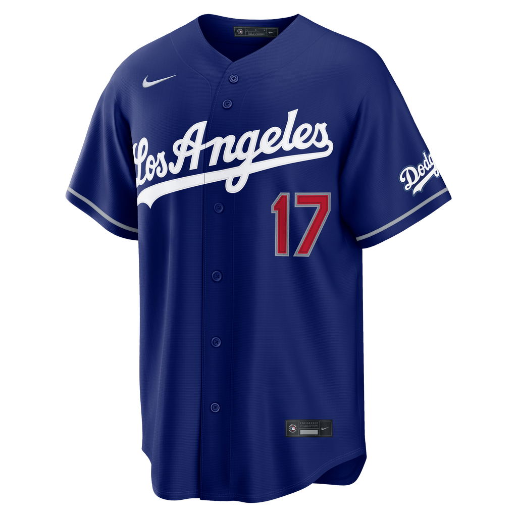 Men's Los Angeles Dodgers Shohei Ohtani Nike Royal Kanji Alternate Stadium Jersey - 3
