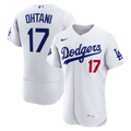 Men's Los Angeles Dodgers Shohei Ohtani Nike White Home Authentic Sponsor Patch Jersey