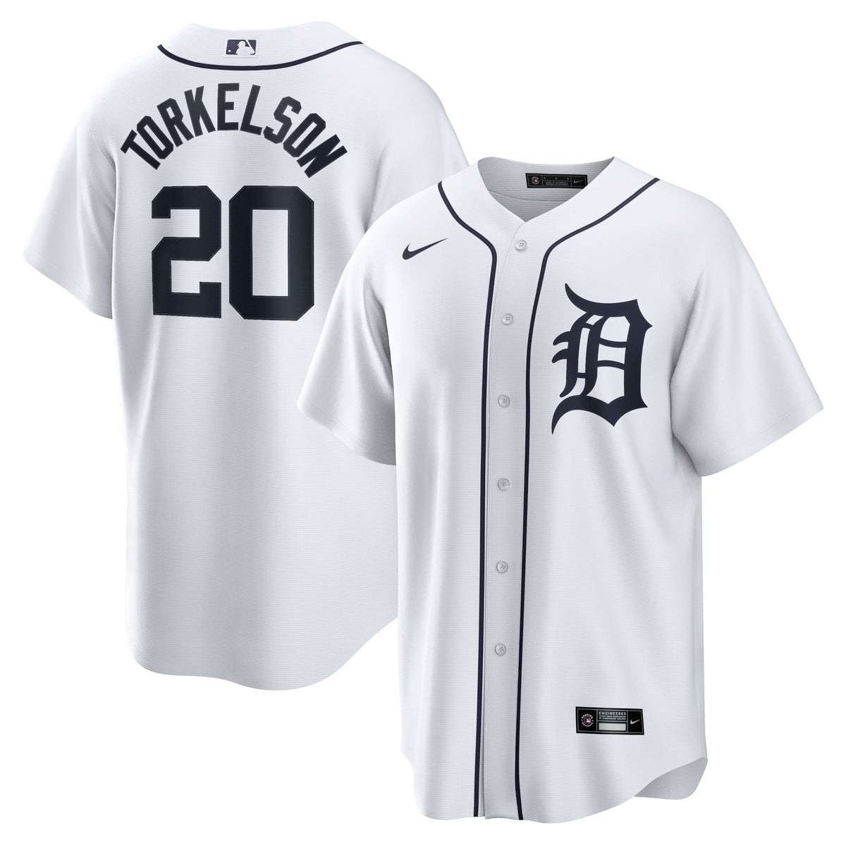 Men's Detroit Tigers Spencer Torkelson Nike White Home Replica Jersey - 2
