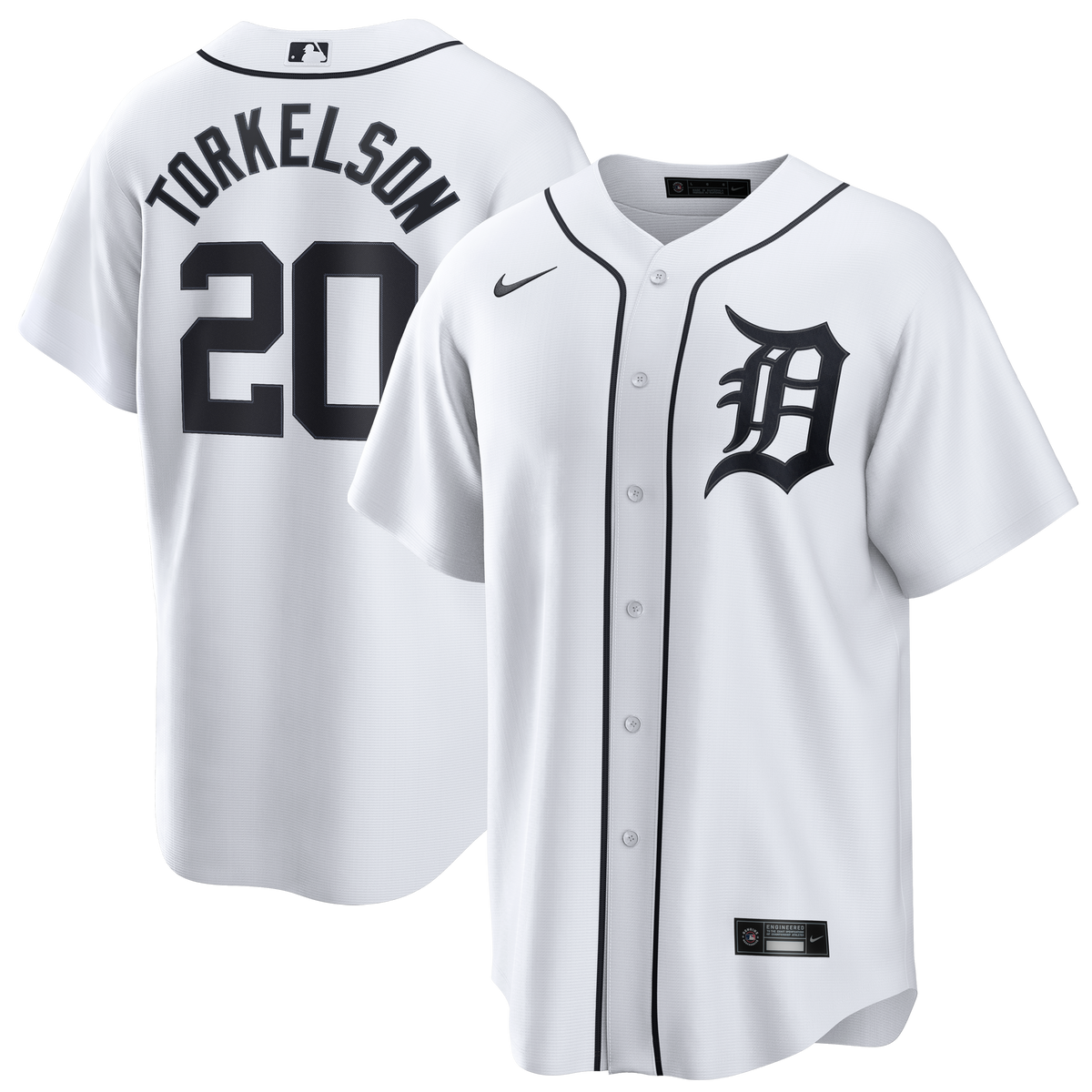 Men's Detroit Tigers Spencer Torkelson Nike White Home Replica Jersey
