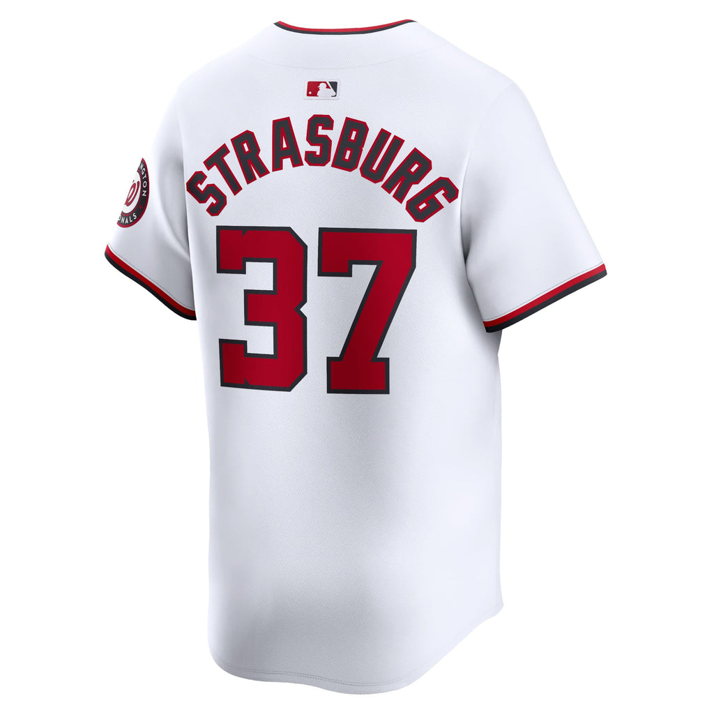 Men's Washington Nationals Stephen Strasburg Nike White Home Limited Player Jersey - 4