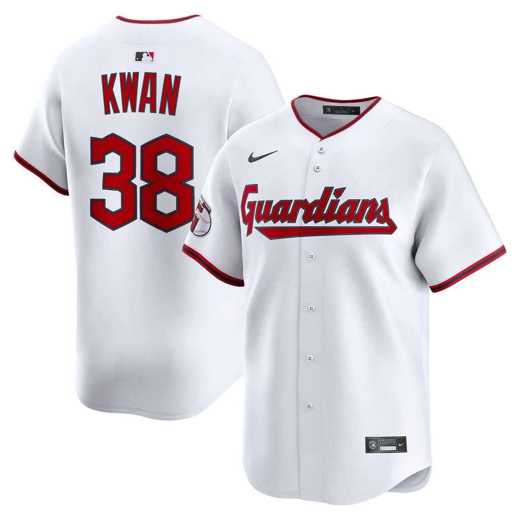 Men's Cleveland Guardians Steven Kwan Nike White Home Limited Player Jersey - 2