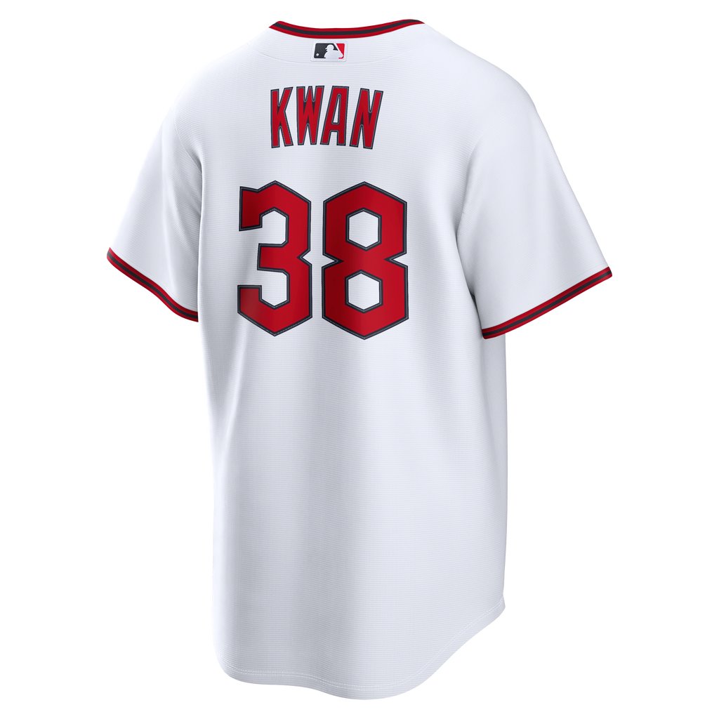 Men's Cleveland Guardians Steven Kwan Nike White Home Replica Jersey - 4