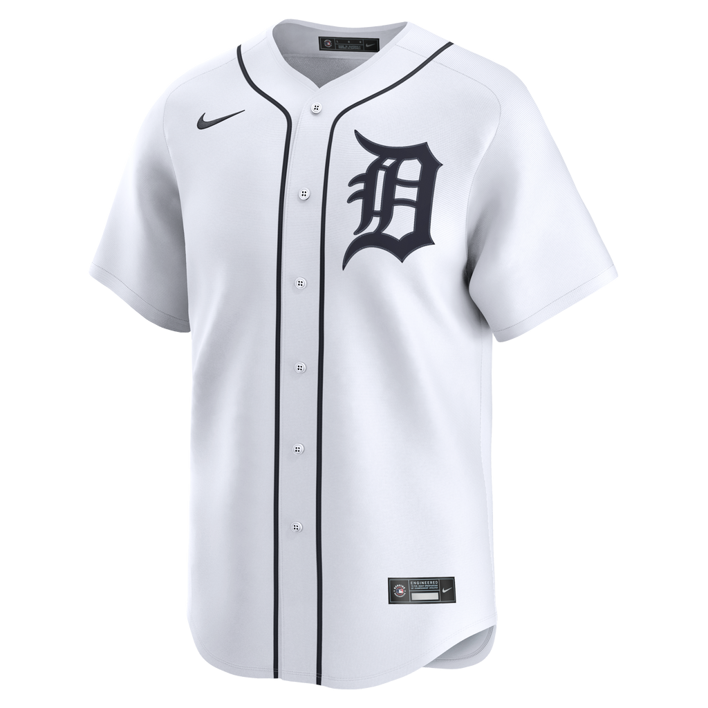 Men's Detroit Tigers Tarik Skubal Nike White Home Limited Player Jersey - 3