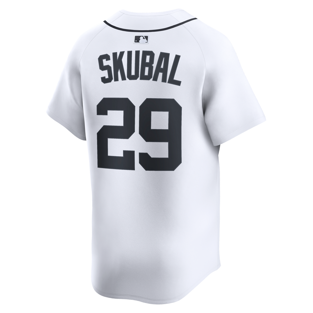 Men's Detroit Tigers Tarik Skubal Nike White Home Limited Player Jersey - 4