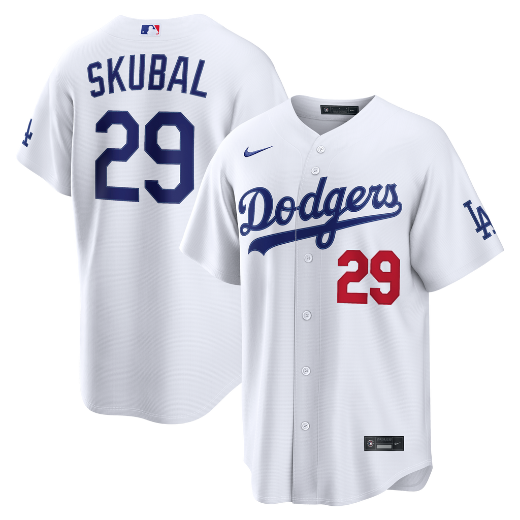 Men's Los Angeles Dodgers Tarik Skubal Nike White Home Stadium Jersey - 2