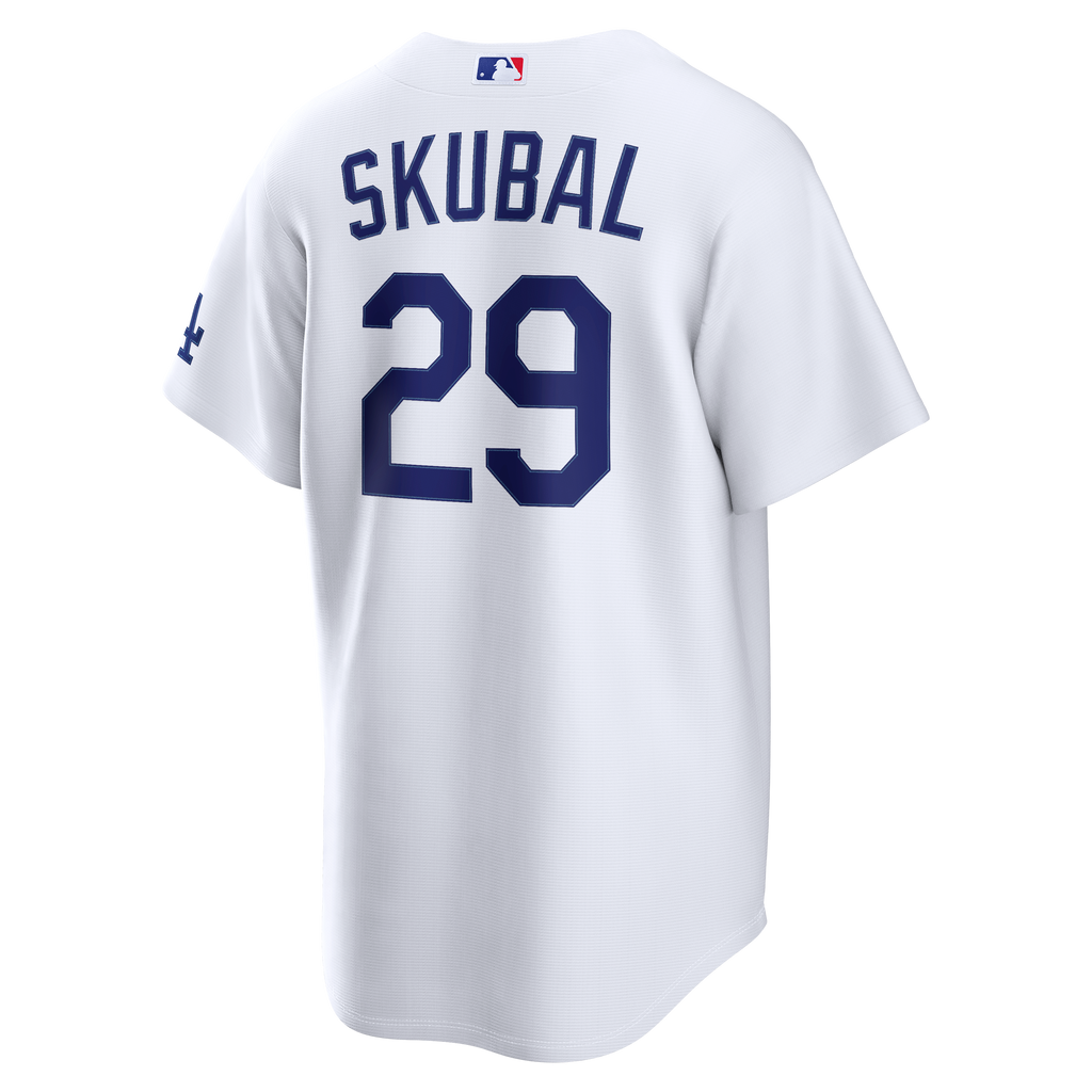 Men's Los Angeles Dodgers Tarik Skubal Nike White Home Stadium Jersey - 4