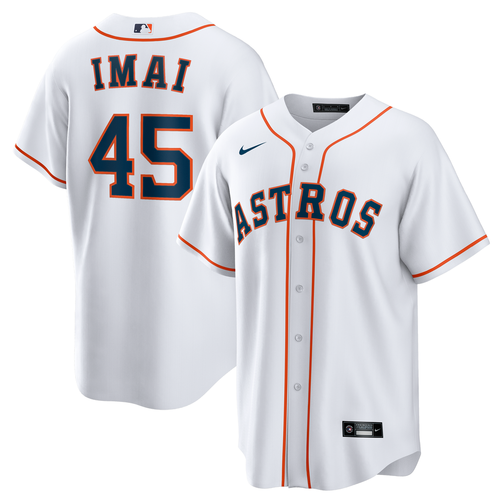Men's Houston Astros Tatsuya Imai Nike White Home Replica Jersey - 2