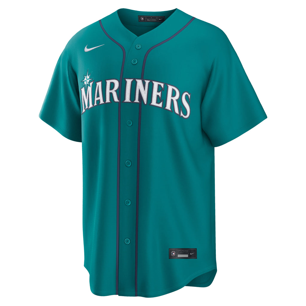 Men's Seattle Mariners Nike Teal Alternate Replica Jersey - 3