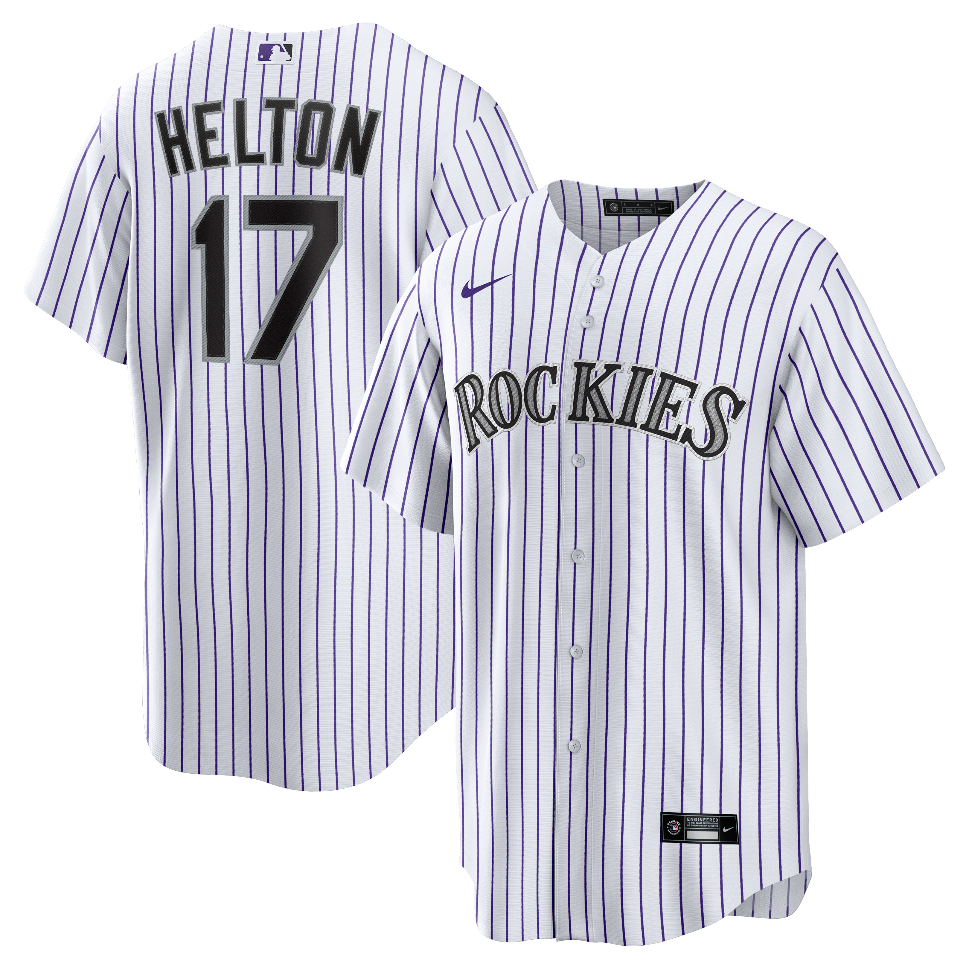 Men's Colorado Rockies Todd Helton Nike White Home Retired Player Replica Jersey