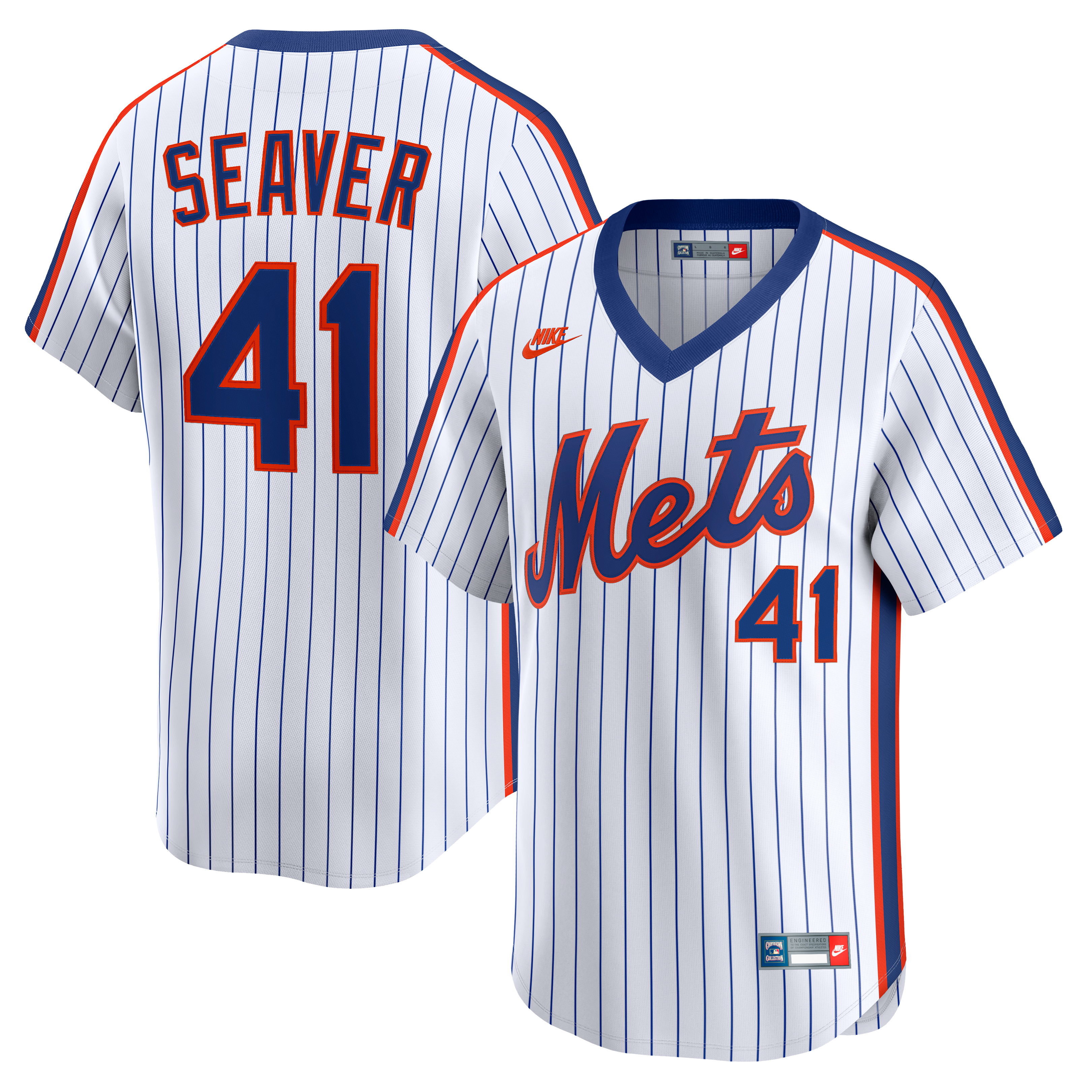 Men's New York Mets Tom Seaver Nike White Cooperstown Collection Limited Jersey - 2