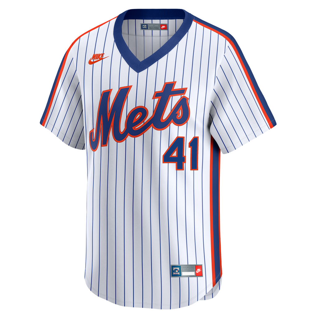 Men's New York Mets Tom Seaver Nike White Cooperstown Collection Limited Jersey - 3