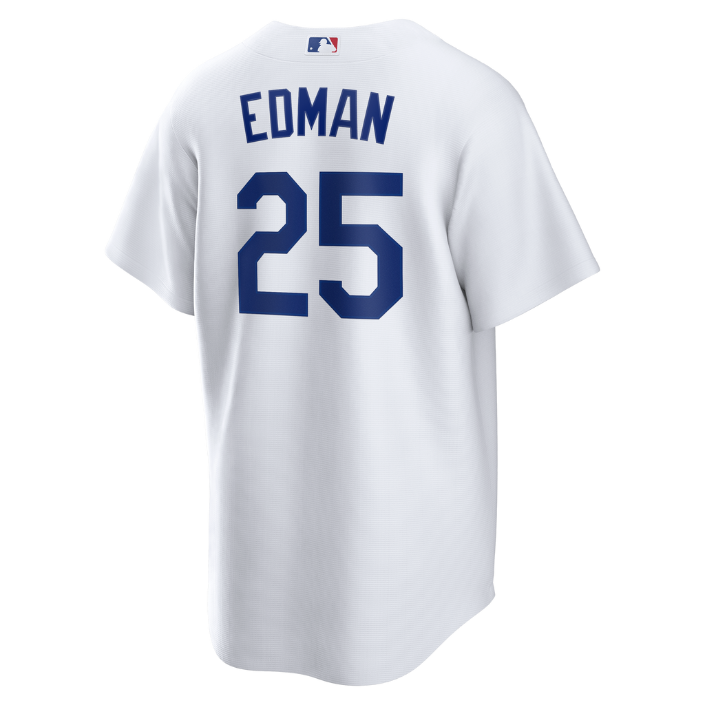 Men's Los Angeles Dodgers Tommy Edman Nike White Home Replica Jersey - 4