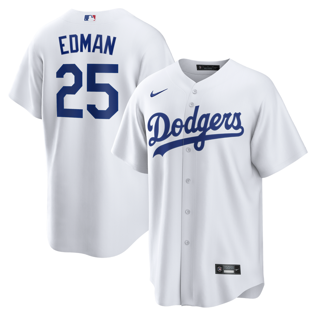 Men's Los Angeles Dodgers Tommy Edman Nike White Home Replica Jersey