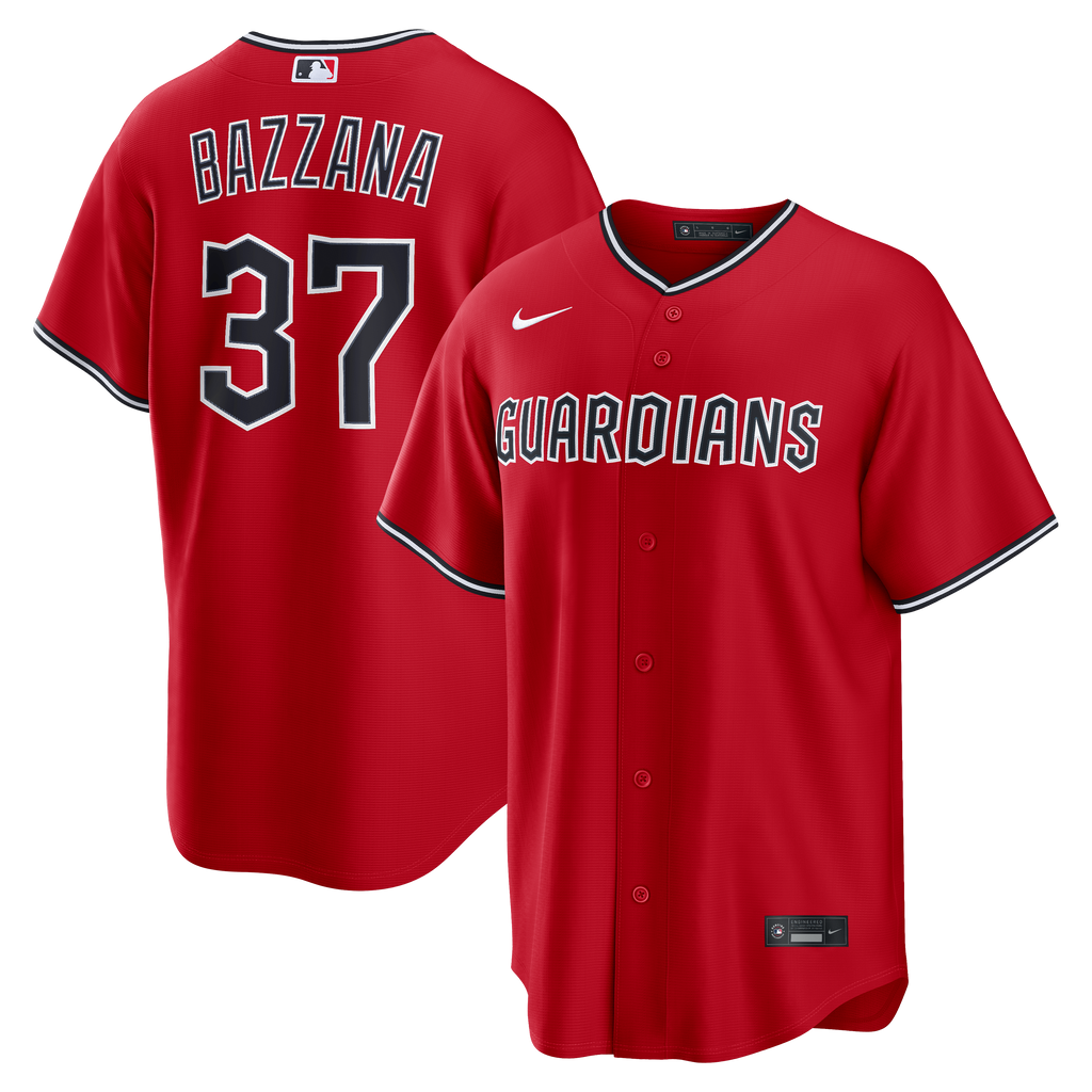 Men's Cleveland Guardians Travis Bazzana Nike Red Alternate Replica Jersey
