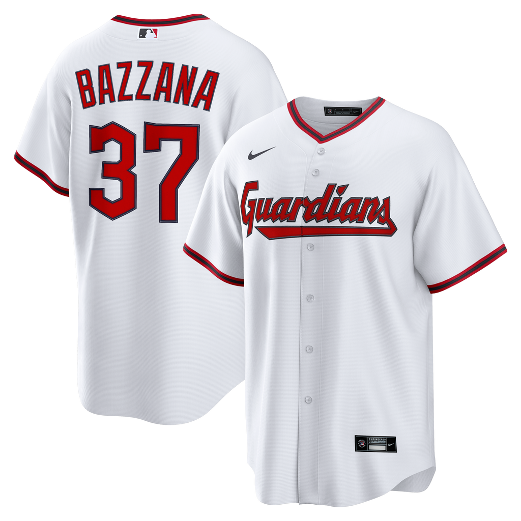 Men's Cleveland Guardians Travis Bazzana Nike White Home Replica Jersey