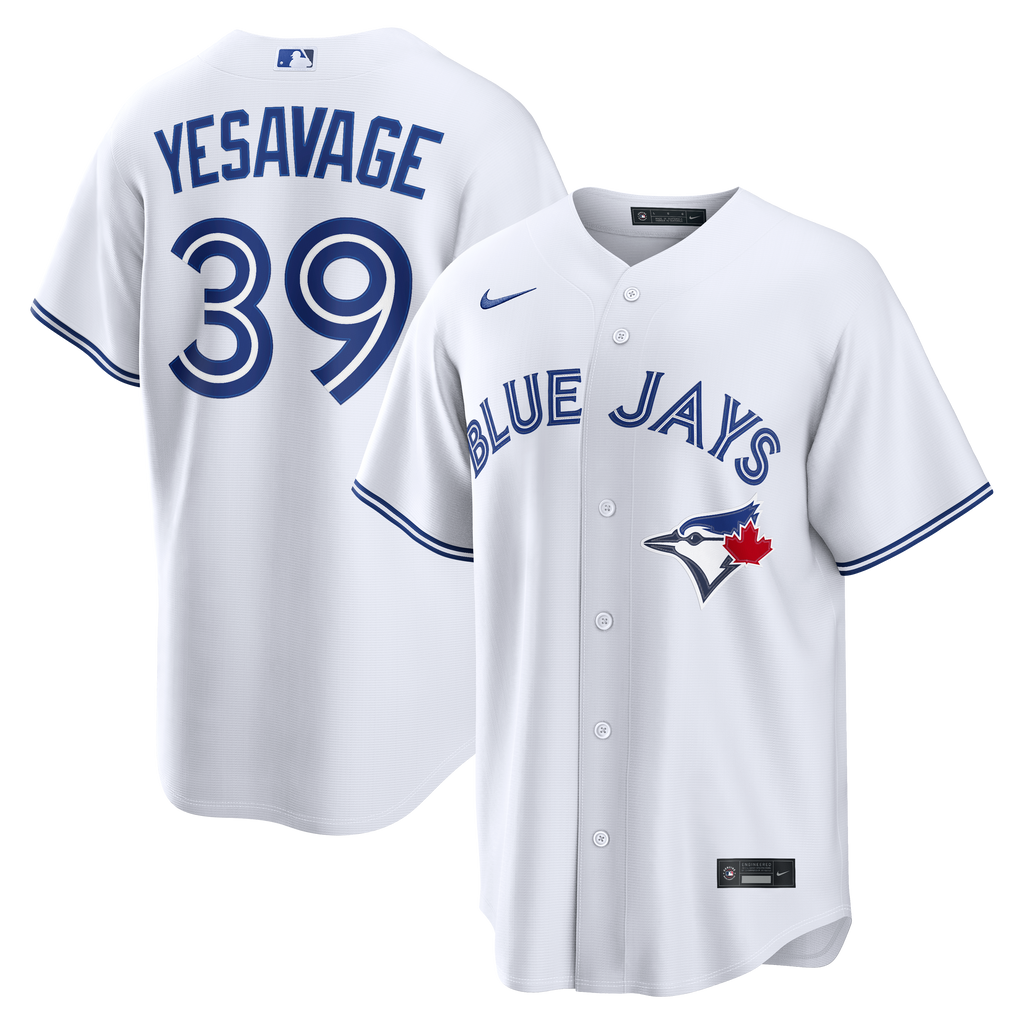 Men's Toronto Blue Jays Trey Yesavage Nike White Home Replica Jersey - 2